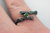 Silber Ring Zweig mit grünem Chromdiopsid